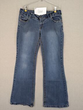 Vintage Y2K Tyte Jeans Mid Rise Flare Leg Jeans Size 13 Blue Stretch -0525G160